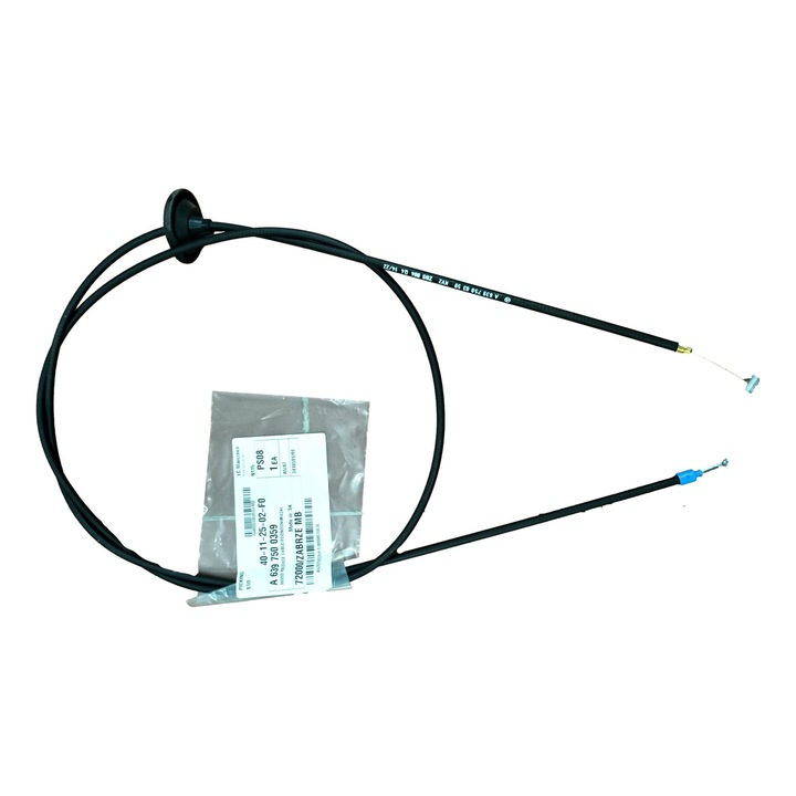 Motorháztető nyitó kábel, Mercedes-Benz, MERCEDES VITO W639-hez, Fekete