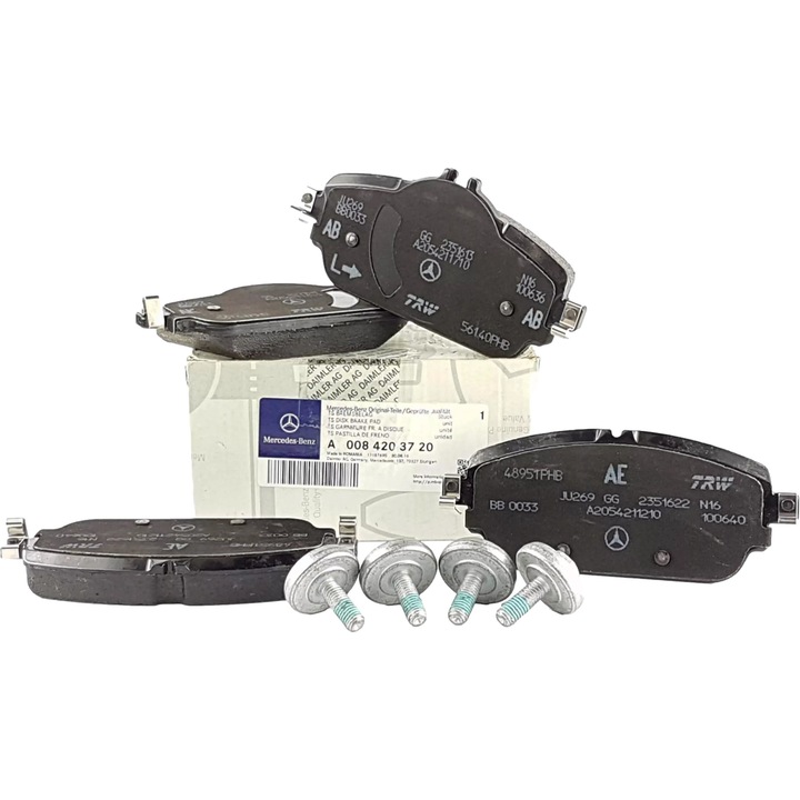 Első fékbetétek, Mercedes-Benz, Mercedes C-CLASS W205/S205-höz, Fekete
