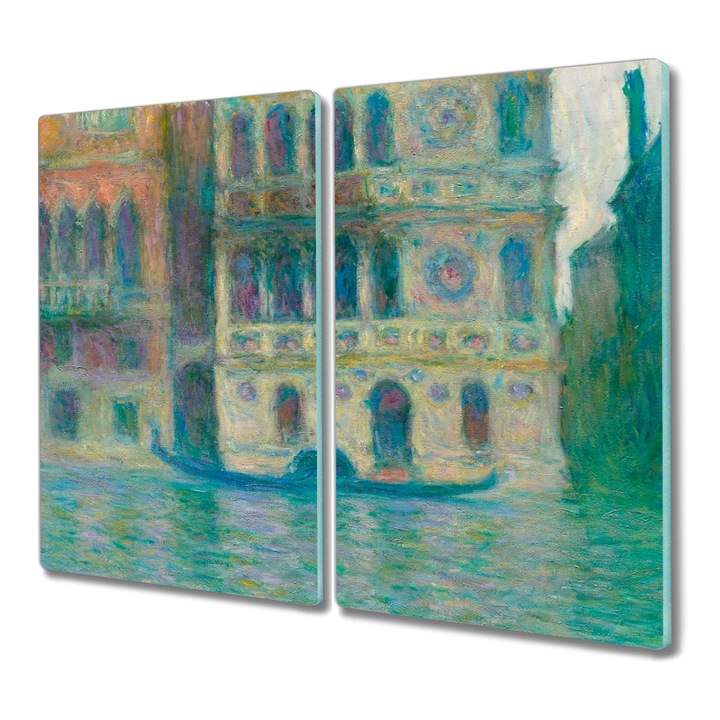 Tocator pe sticla, Dreptunghi, Venetia Palazzo Dario, Verde, 2x30x52 cm, 010010520010000056475