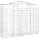 Set cos gabion arcuit vidaXL, 25 buc, 200x50x160/180 cm, fier galvanizat 34.55 kg 3145719