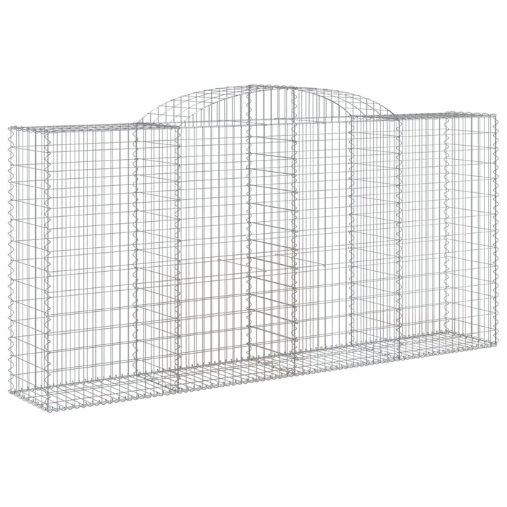 Set cosuri gabion arcuite 25 buc vidaXL, 300x50x140/160cm, fier galvanizat 46.85 kg 3146752
