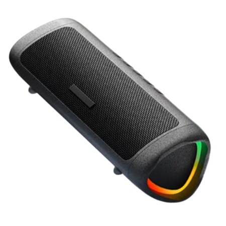 Boxa Portabila TWS Wireless ESL by Essential Level®, Bluetooth 5.3, Efecte Lumini RGB, 10W Super Bass HD, 2 Drivere, Rezistenta la Apa IPX5, Raza de Actiune Bluetooth 25 m, Autonomie pana la 24 ore