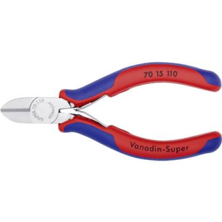 Странични клещи, мека/средна/твърда тел макс.: O 3/2/1.2 mm, Knipex 70 15 110 (70 15 110)
