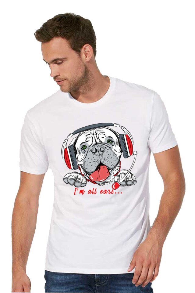Tricou imprimeu catel funny- 