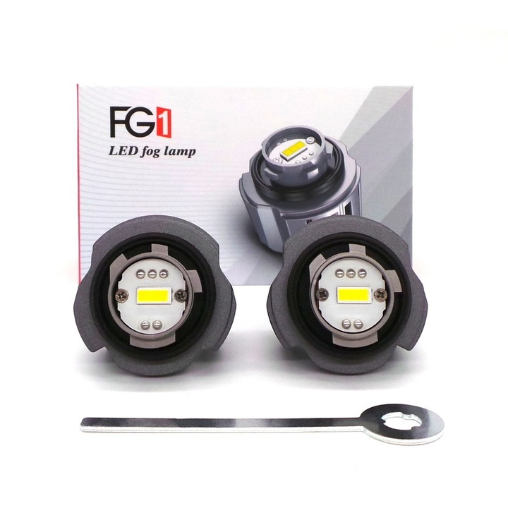 Комплект LED крушки, motoLEDy, L1B LED, 12V-18V, CANBUS, 4000lm, бели, 2 бр