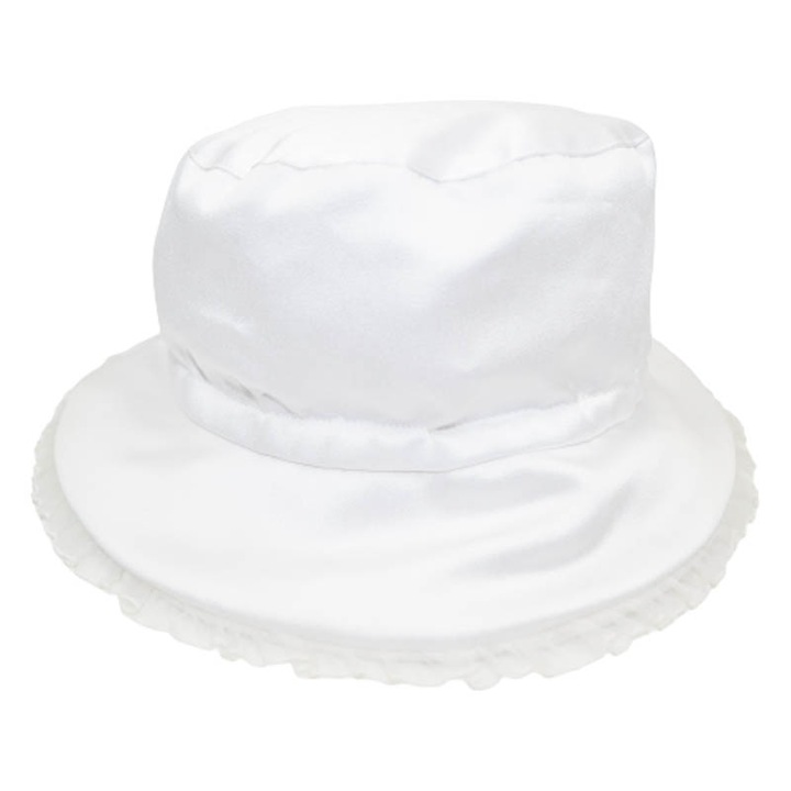 Шапка за момиче Mini Junior PL108, Бяла 38 см