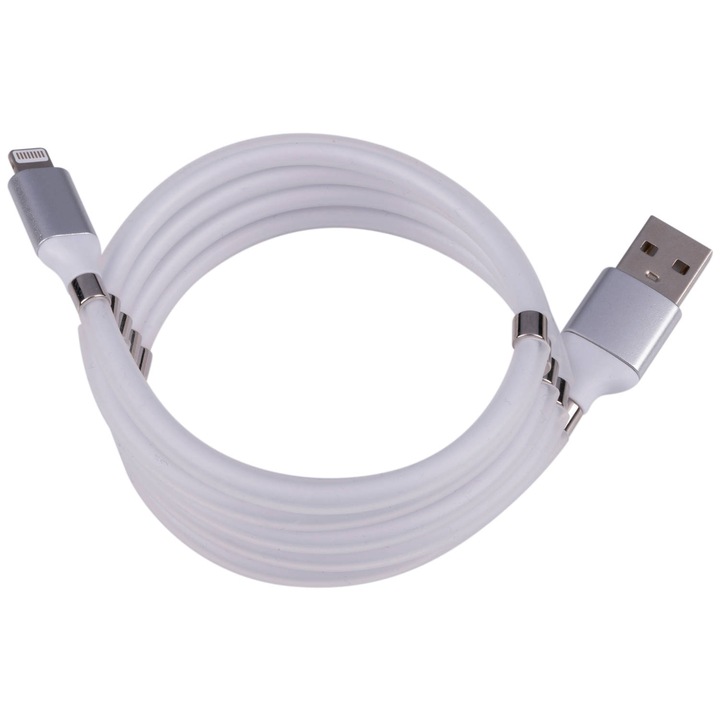 USB kábel, Grundig - Lightning, mágneses, 1 méter