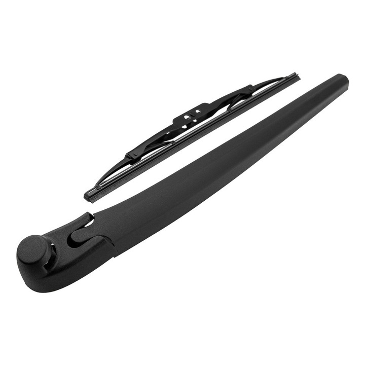Stergator luneta cu brat 5P0955707B, Ajs Parts, Pentru SEAT ALTEA 04>/ IBIZA 6L FL 06> /IBIZA 6P1 08>, 33 cm, Negru