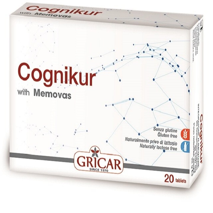 Supliment alimentar, Cognikur with memovas, sistem nervos, ginkgo biloba, resveratrol, bacopa