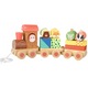 Trenulet din lemn cu forme si animale, Orange Tree Toys