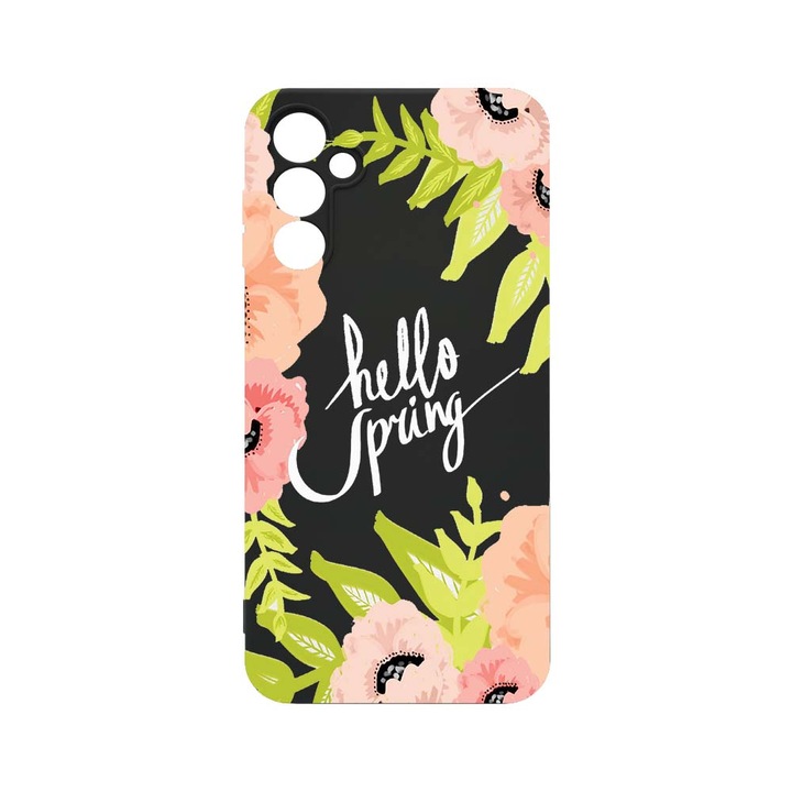 Husa BestCase® SLIM SIlicon 0.8MM, Compatibila Cu Samsung Galaxy A34 5G, Hello Spring, Rezistenta la uzura, Protectie Camera, c-B 685