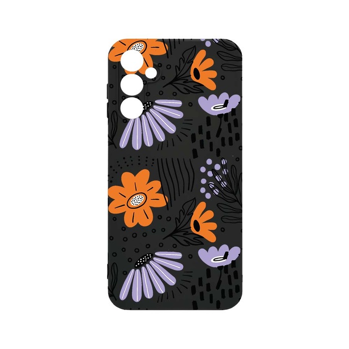 BestCase Slim Szilikon 0.8MM Telefontok, Samsung Galaxy A14 5G, Flowers - Pastel Colors, Kamera védő, c-B 757