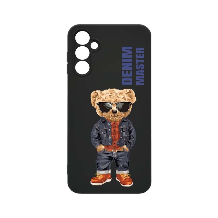 Husa BestCase® SLIM SIlicon 0.8MM, Compatibila Cu Samsung Galaxy A54 5G, Denim Master - Teddy Bear, Rezistenta la uzura, Protectie Camera, c-B 927