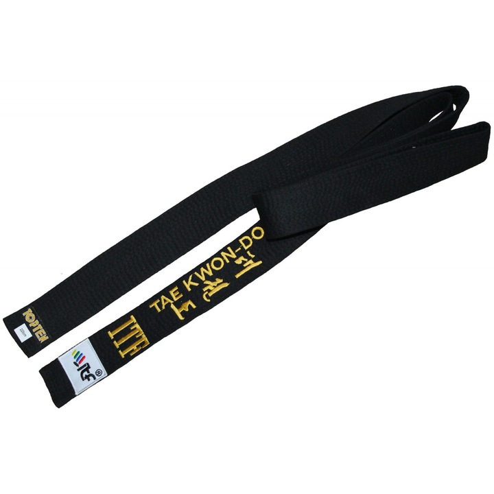 "ITF" Taekwon-Do fekete öv (hímzéssel)