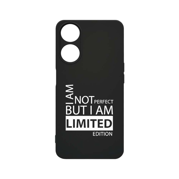 Силиконов калъф BestCase за OPPO A58 5G, Limited Edition, 0.8MM Slim, Camera Protection, Black Silicon Series, c-B 59
