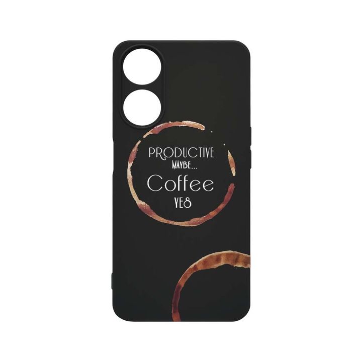 Husa BestCase® Premium Liquid Silicon, Compatibila Cu OPPO A98, Coffee, SLIM 1.2MM, Microfibra in interior, Antisoc, Protectie Camera, Margini ridicate pentru protectia ecranului, PB 33