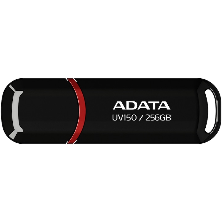 ADATA UV150 USB memória, 256 GB, USB 3.2, fekete