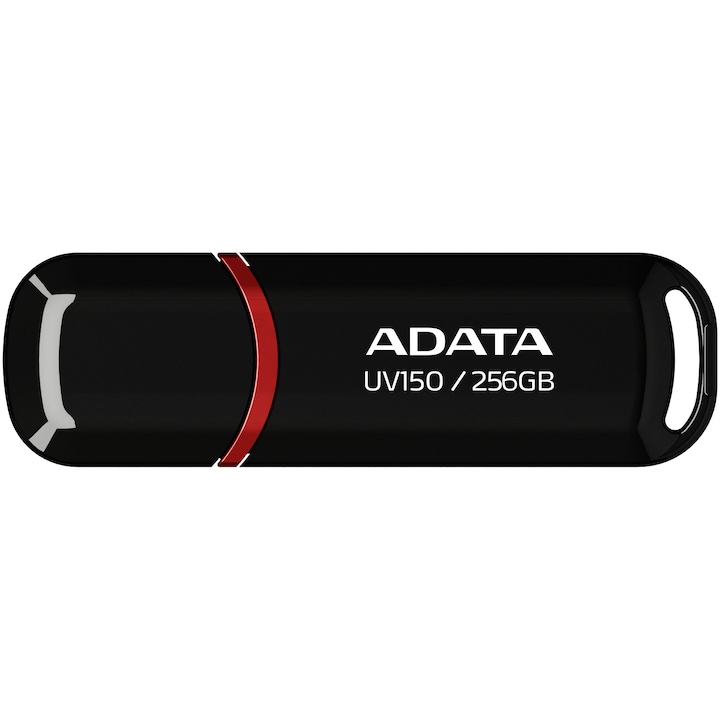 USB Flash памет ADATA UV150, 256GB, USB 3.2, Черен