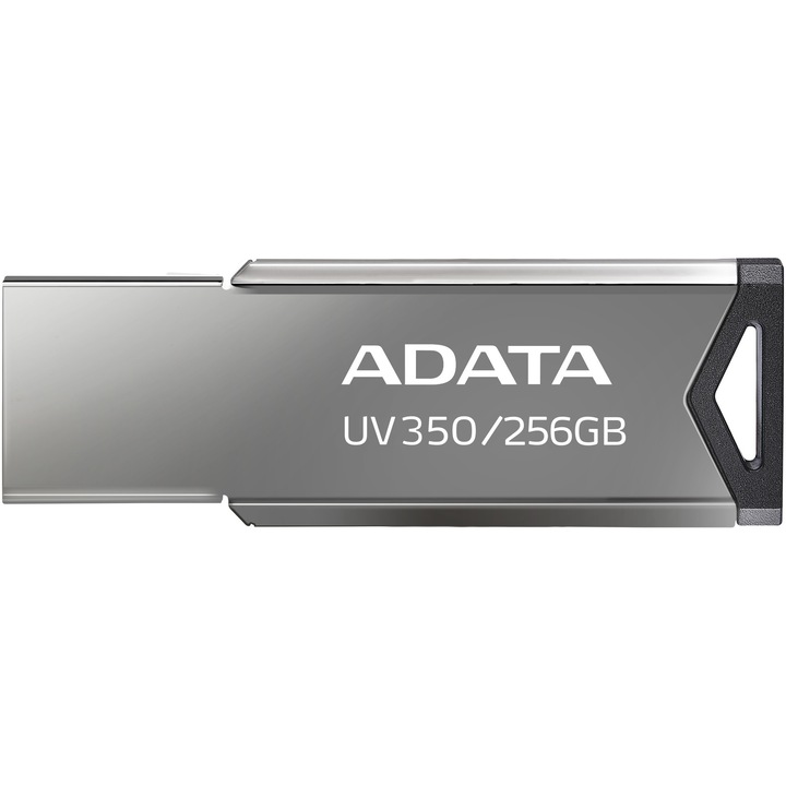 USB Flash памет ADATA UV350, 256GB, USB 3.2, Металик