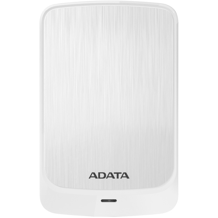 Външен хард диск ADATA HV320 Slim 2TB, Датчик за удар, 2.5", USB 3.2, Бял