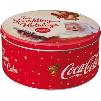 Cutie de depozitare metalica - Coca Cola - Mos Craciun - Holidays Ø21 x 9.5 cm Cutie de depozitare metalica - Coca Cola - Mos Craciun - Holidays Ø21 x 9.5 cm