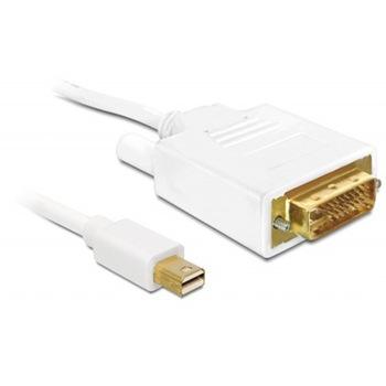 Cablu Delock, mini Displayport, DVI-D, 2 m, Alb Cablu Delock, mini Displayport, DVI-D, 2 m, Alb