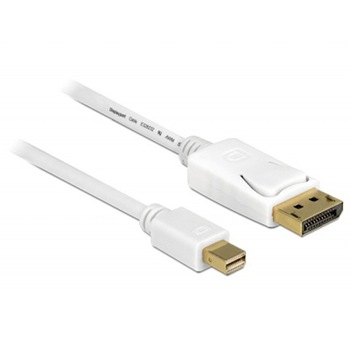 Cablu Assmann, mini Displayport, Displayport, 3 m, Alb,AK-340102-030-W Cablu Assmann, mini Displayport, Displayport, 3 m, Alb,AK-340102-030-W