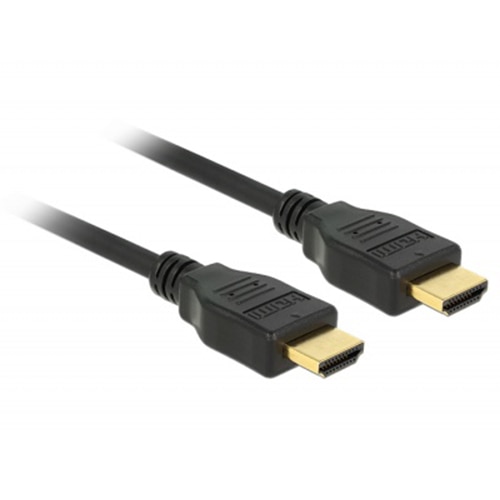 Cablu Delock HDMI, Ethernet, 1 m, Negru
