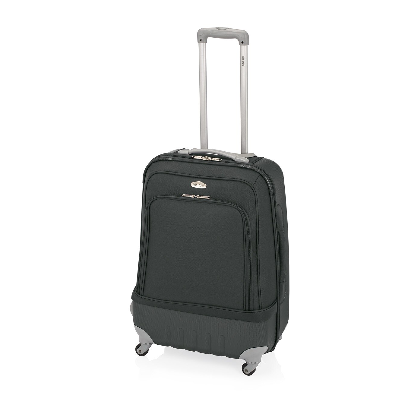Troler Cabina Hibrid 4 Roti JOHN TRAVEL LAND MJ 8710-55 cm Negru