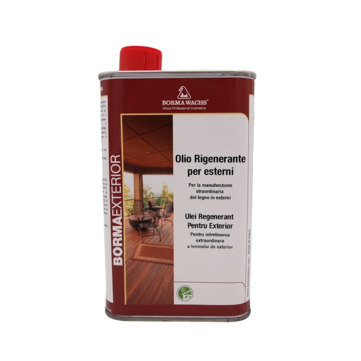 Ulei regenerant cu filtre UV pentru exterior, Borma Wachs, Oil Refresher, transparent, 500 ml