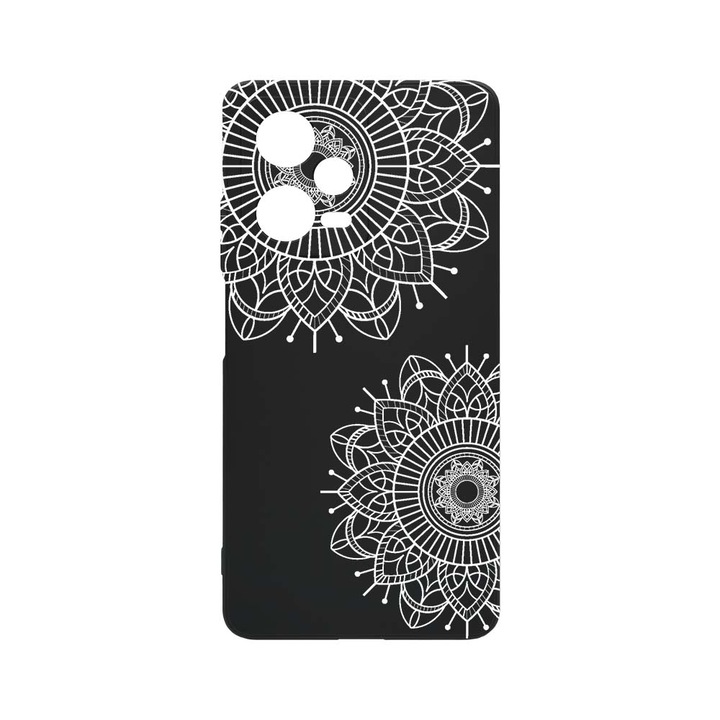 Husa BestCase® SLIM SIlicon 0.8MM, Compatibila Cu Xiaomi Redmi Note 12 Pro 5G, Non Figurative Flowers, Rezistenta la uzura, Protectie Camera, c-B 117