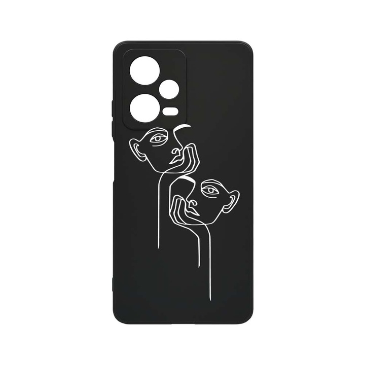 Husa BestCase® SLIM SIlicon 0.8MM, Compatibila Cu Xiaomi Redmi Note 12 Pro 5G, Boring, Rezistenta la uzura, Protectie Camera, c-B 737