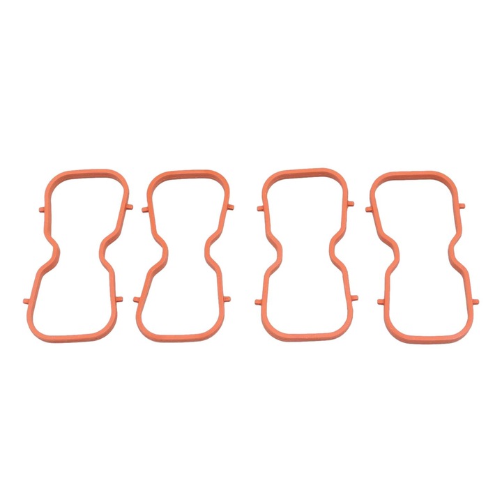 4 db szívócső tömítés készlet, Renault, gumi, Master III 2.3 DCI-vel kompatibilis, narancs
