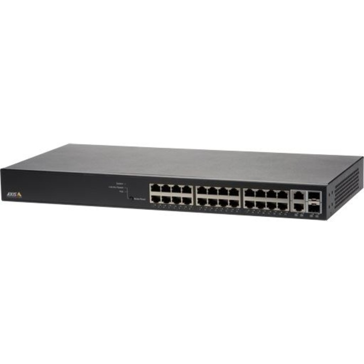 Switch Ethernet, Axis, gestionabil POE+ Axis T8508 cu 24 porturi (01192-002), Negru