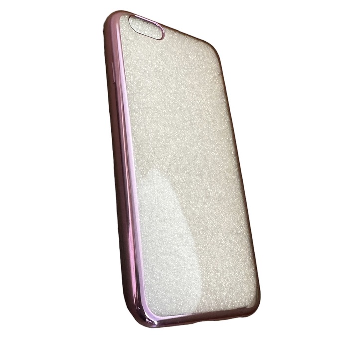 Spada tok, Iphone 6/6S kompatibilis, átlátszó/rózsaszín metál