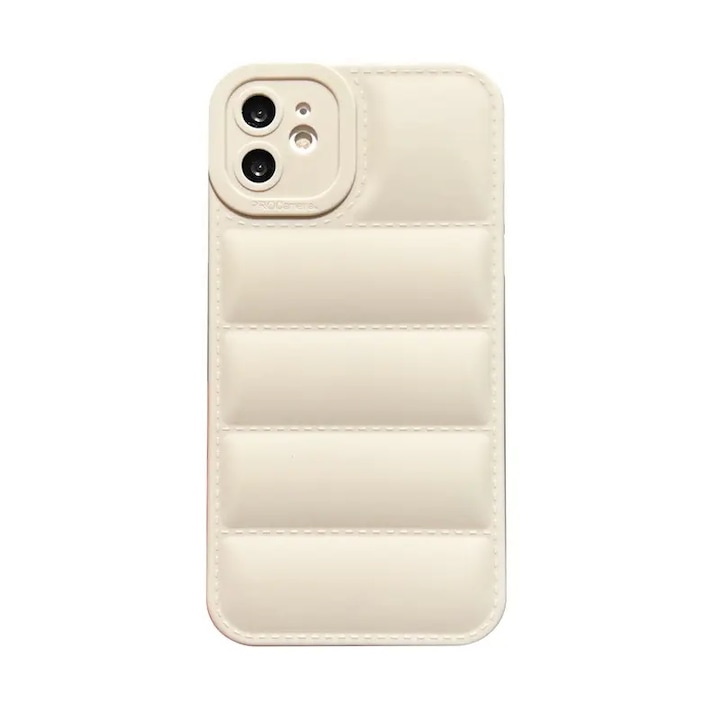 Tok iPhone 14 Pro Cream puha tapintású, szilikon, csúszásmentes