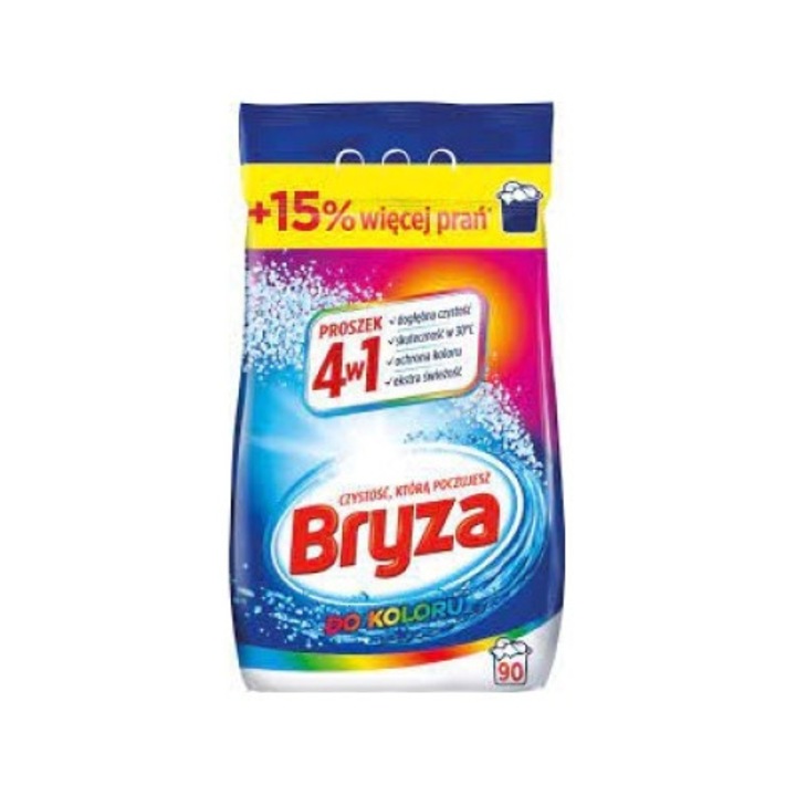 Прах за пране на цветни дрехи Bryza 90 пранета 5,85 кг