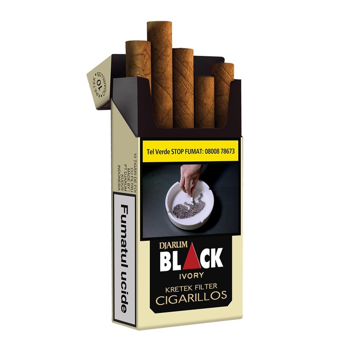 Tigari de foi, Djarum Filter, Ivory, Vanilie, 10 buc