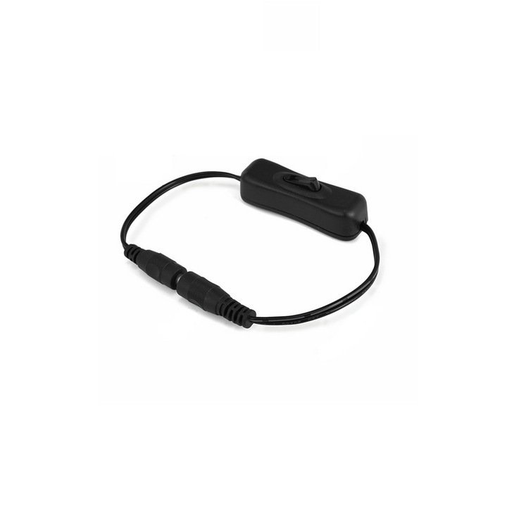 BE/KI kapcsoló csatlakozó, dugasz-dugós csatlakozó, 5A, 20AWG, fekete