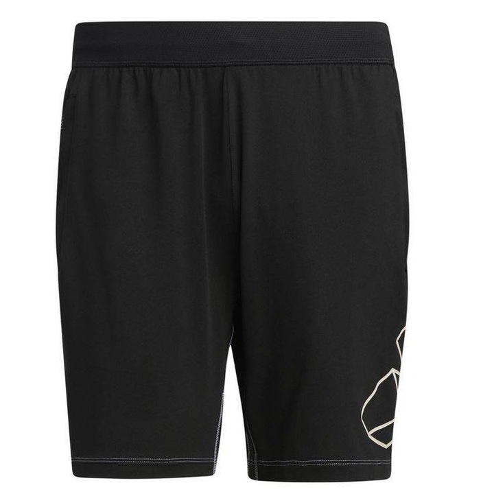 Pantaloni scurti sport, Adidas, Poliester/Elastan, Negru, S INTL
