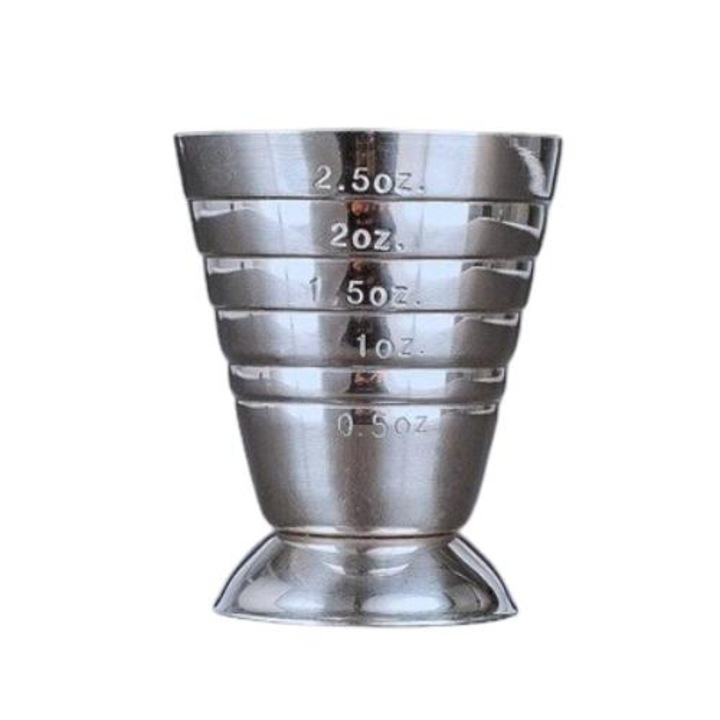 Cupa de masurare cocktail, 46gr, Argintiu