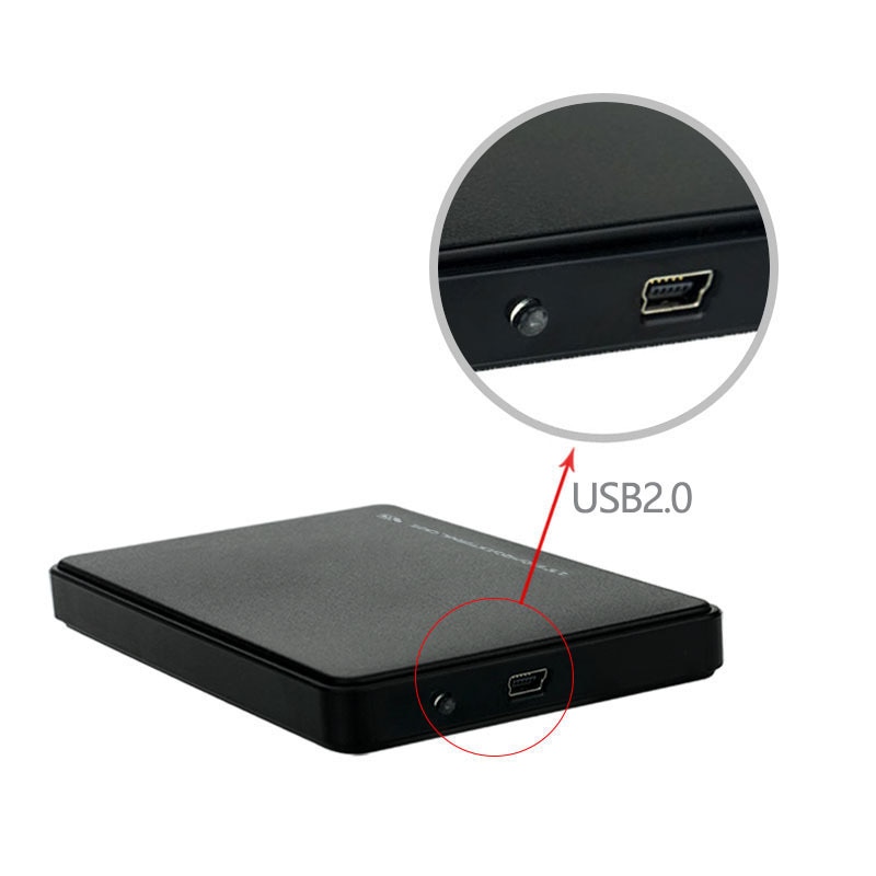 Rack extern SSD/HDD, USB 2.0, 2.5