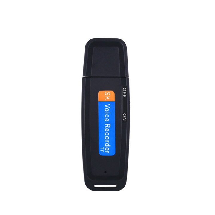 Диктофон, USB, 32 GB, черен