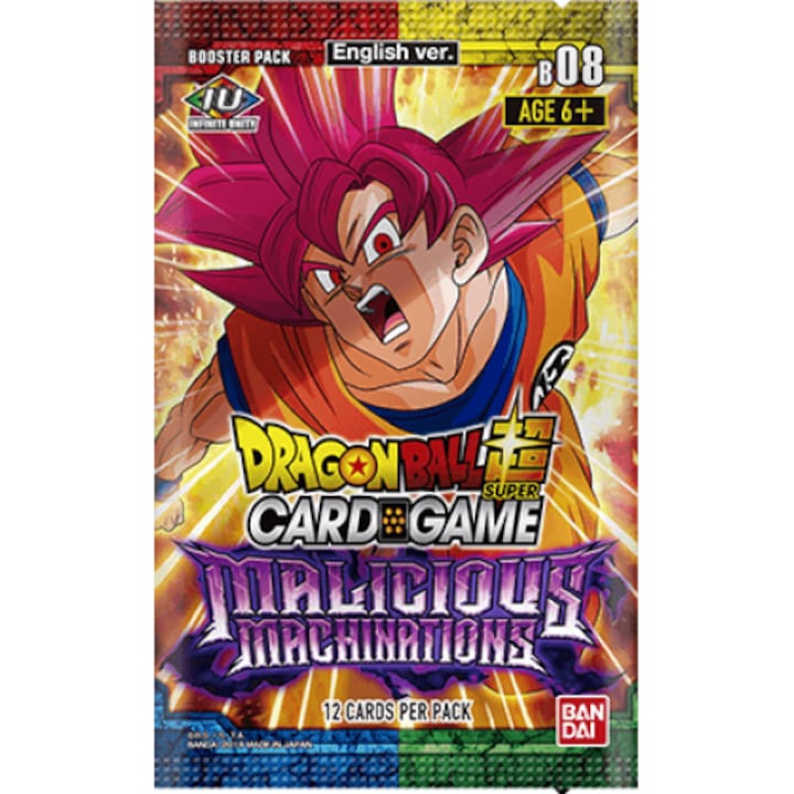 Set Dragon Ball SCG: B08 Malicious Machinations Booster, Bandai, 6 ani+, Multicolor