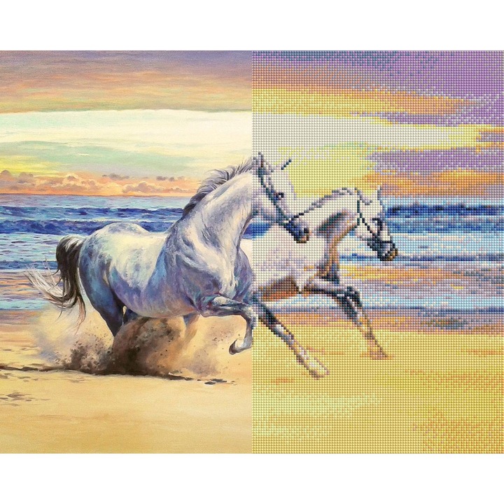 Set de broderie cu diamante ITA ART, Straduinta, 40x50cm, Multicolor