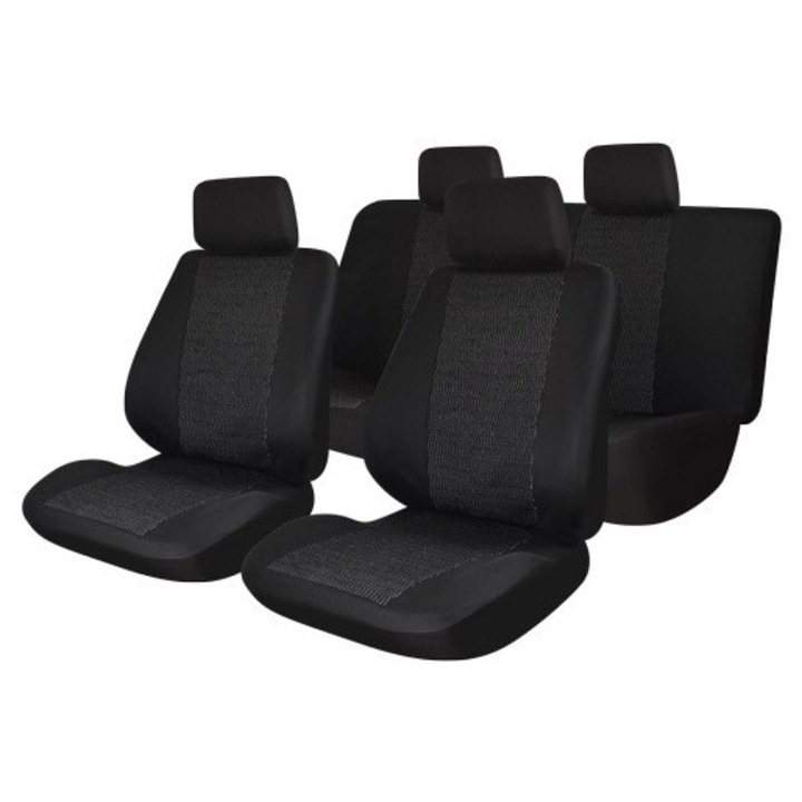 Комплект универсални калъфи за седалки Traffic Black 9 части