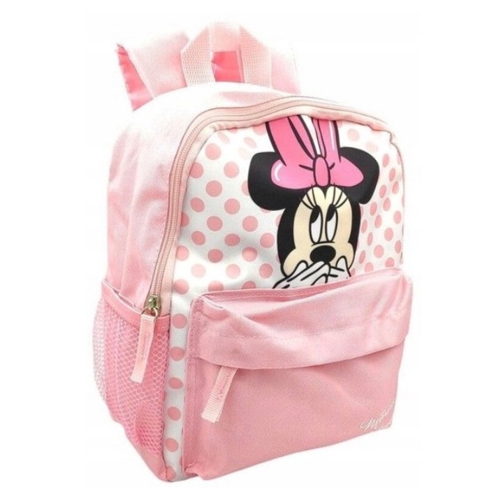Ghiozdan gradinita Minnie Mouse 28x23x10 cm Roz