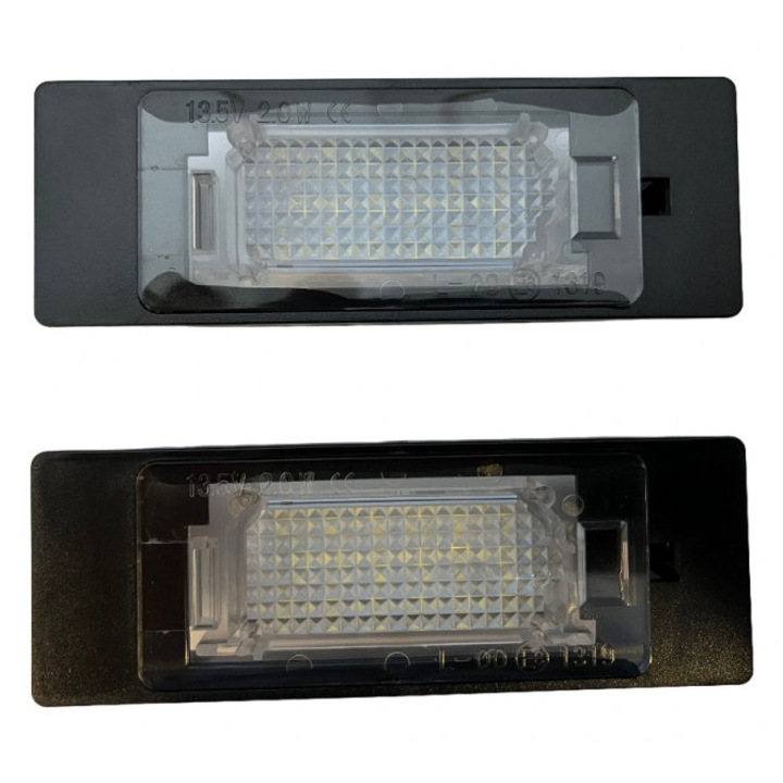 Xenon Bright rendszámtábla lámpa készlet, 2 db, LED, BMW E63/E63N, E64/E64N, E81, E87/E87N, Z4