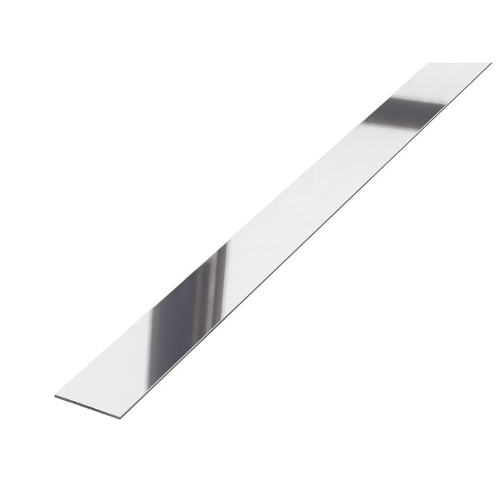 Platbanda inox argintiu lucios 270x5x0,06 cm
