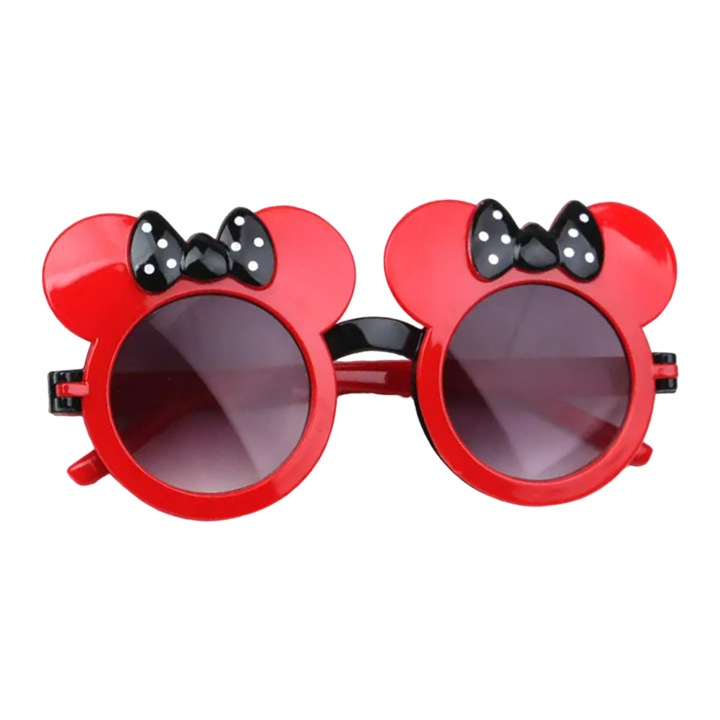 Ochelari de soare pentru copii, model fashion care se deschide open window pentru fetite, EFAYN, Universala, Rosu